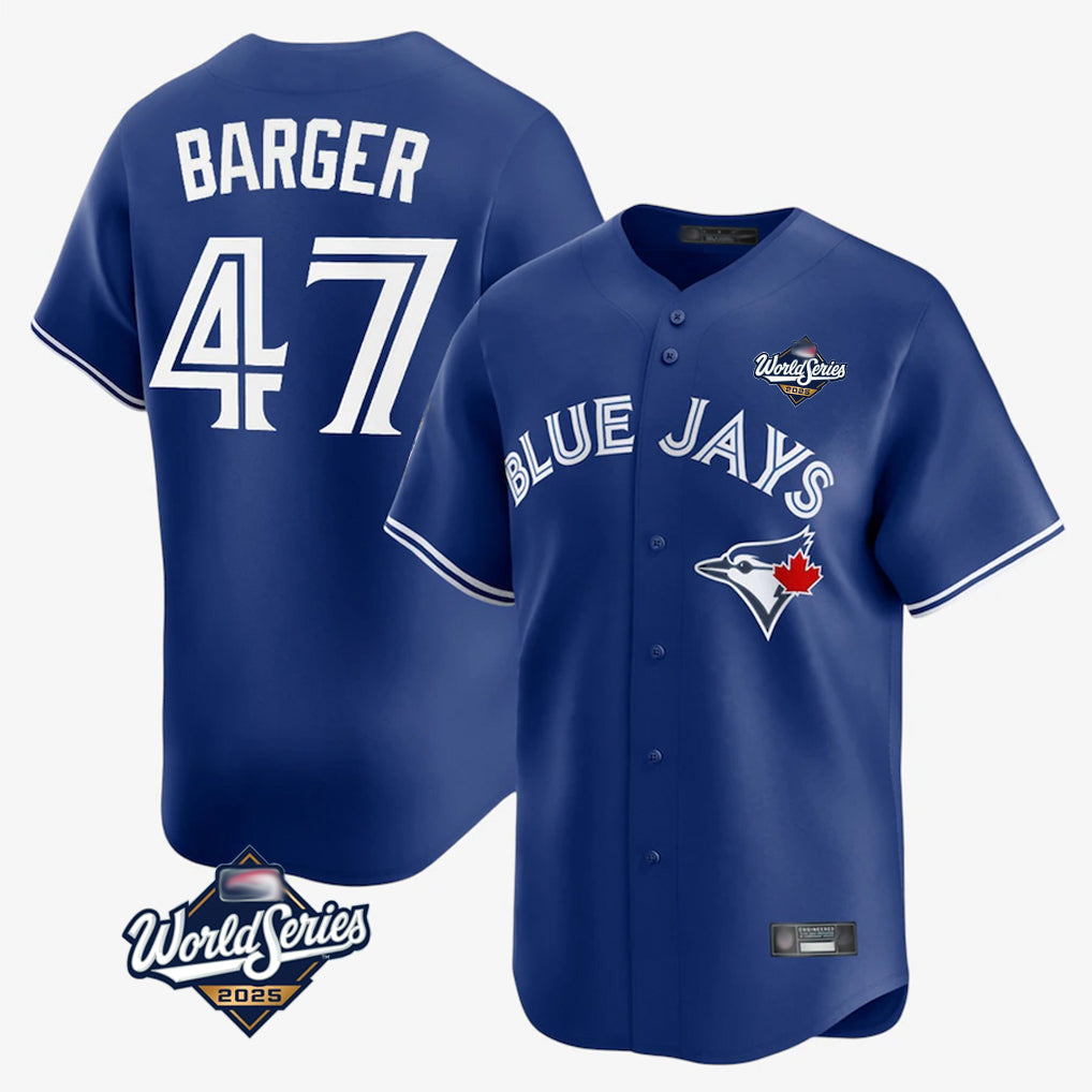 Kooe T.Blue Jays #47 Addison Barger Player Navy 2025 World Series Limited Stitched Jerseys