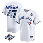 Kooe T.Blue Jays #47 Addison Barger Player White 2025 World Series Limited Stitched Jerseys