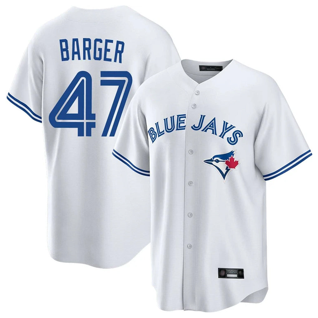 Kooe T.Blue Jays #47 Addison Barger Player White Home Stitched Jerseys