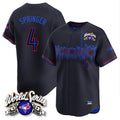 Kooe T.Blue Jays #4 George Springer Player Black 2025 American League City Connect Limited Stitched Jerseys