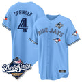 Kooe T.Blue Jays #4 George Springer Player Blue 2025 World Series Limited Stitched Jerseys