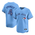 Kooe T.Blue Jays #4 George Springer Player Blue Home Game Stitched Jerseys