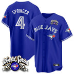 Kooe T.Blue Jays #4 George Springer Player Royal 2025 American League All Stitched Jersey