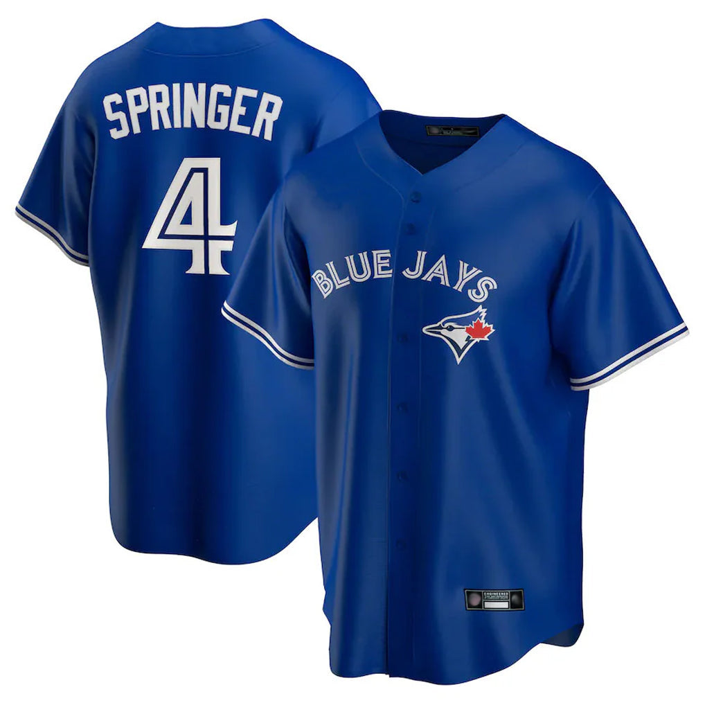 Kooe T.Blue Jays #4 George Springer Player Royal Game Stitched Jerseys