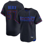 Kooe T.Blue Jays #57 Shane Bieber Player Black City Connect Limited Home Stitched Jerseys