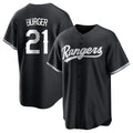 Kooe T.Rangers #21 Jake Burger Player Black Home Limited Stitched Jerseys