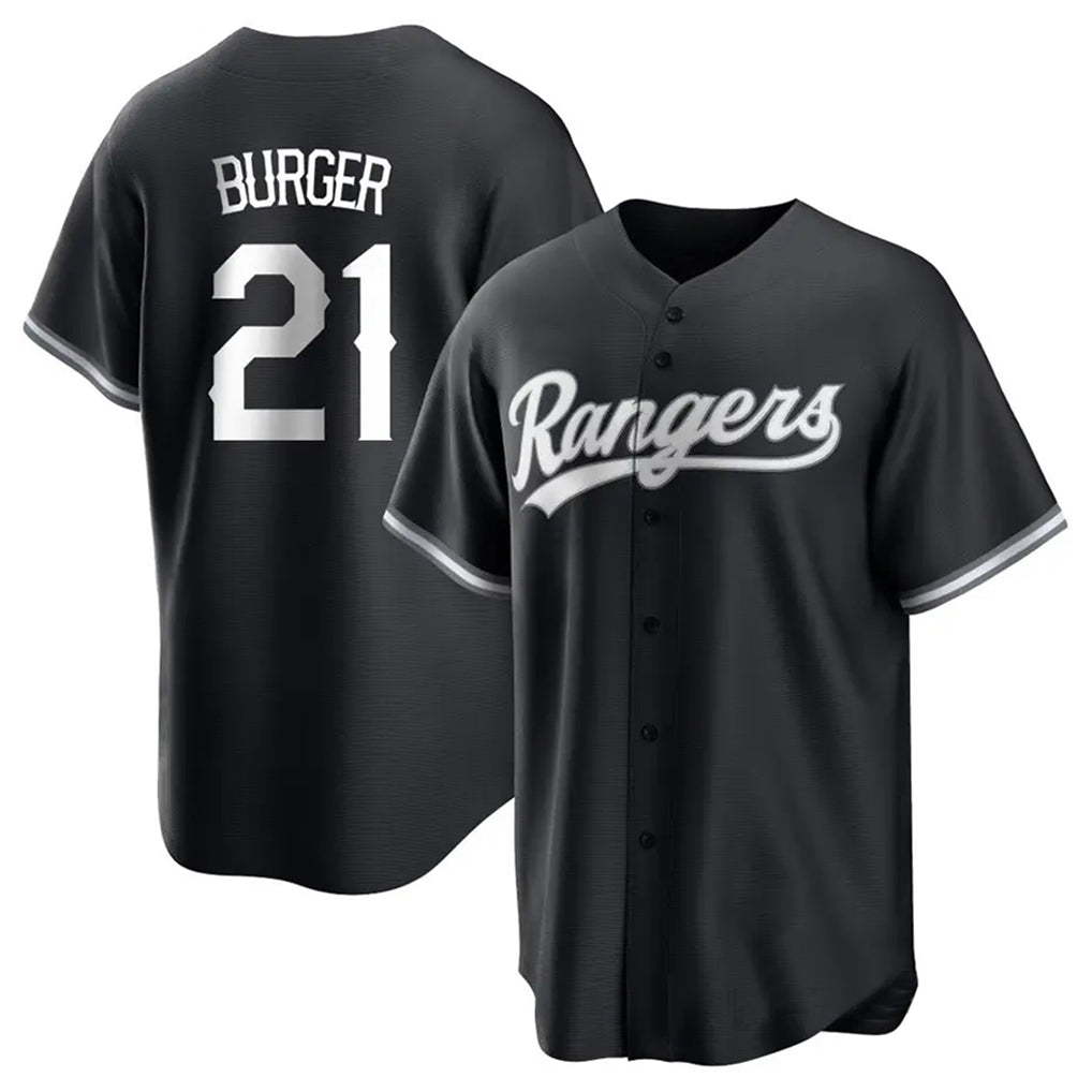 Kooe T.Rangers #21 Jake Burger Player Black Home Limited Stitched Jerseys
