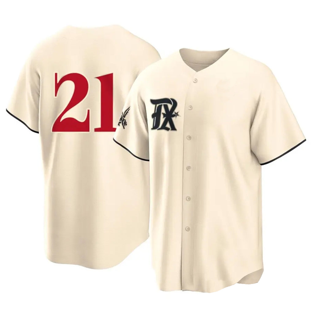 Kooe T.Rangers #21 Jake Burger Player Cream City Connect Limited Stitched Jerseys