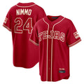 Kooe T.Rangers #24 Brandon Nimmo Player Red 2026 City Connect Stitched Jerseys