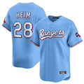 Kooe T.Rangers #28 Jonah Heim Player Light Blue Home Limited Stitched Jerseys