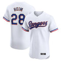 Kooe T.Rangers #28 Jonah Heim Player White Gold Collection Limited Elite Stitched Jerseys