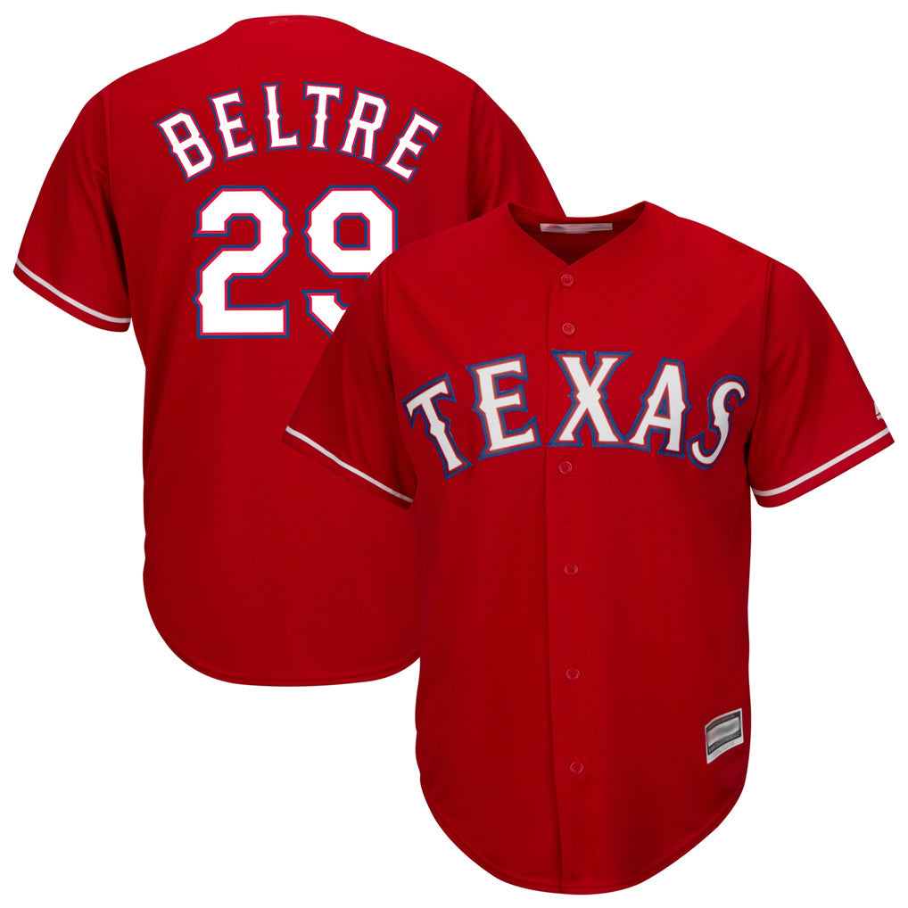Kooe T.Rangers #29 Adrian Beltre Player Red Majestic Alternate Cool Stitched Jerseys