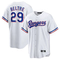 Kooe T.Rangers #29 Adrian Beltre Player White Home Game Stitched Jerseys