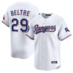 Kooe T.Rangers #29 Adrian Beltre Player White Home Limited Stitched Jerseys
