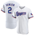 Kooe T.Rangers #2 Marcus Semien Player Gold Collection Limited White Elite Stitched Jerseys
