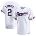 Kooe T.Rangers #2 Marcus Semien Player Gold Collection Limited White Stitched Jerseys