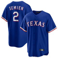 Kooe T.Rangers #2 Marcus Semien Player Royal Home Game Stitched Jerseys