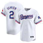 Kooe T.Rangers #2 Marcus Semien Player White Home Limited Stitched Jerseys