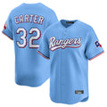 Kooe T.Rangers #32 Evan Carter Player Light Blue Home Limited Stitched Jerseys