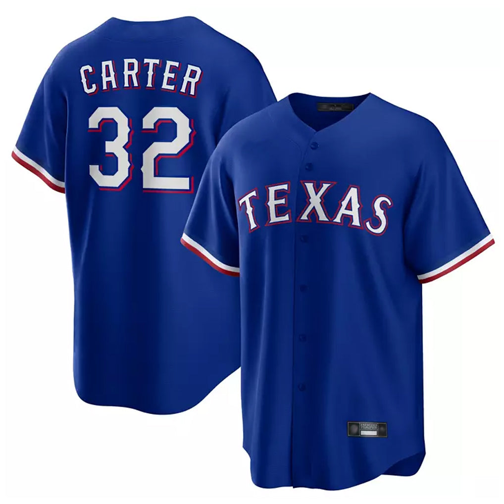 Kooe T.Rangers #32 Evan Carter Player Royal Home Limited Stitched Jerseys