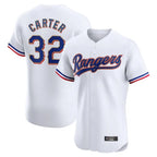 Kooe T.Rangers #32 Evan Carter Player White Home Limited Elite Stitched Jerseys