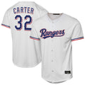 Kooe T.Rangers #32 Evan Carter Player White Home Replica Stitched Jerseys