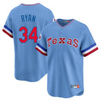 Kooe T.Rangers #34 Nolan Ryan Player Light Blue Cooperstown Collection Limited Stitched Jerseys