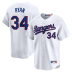 Kooe T.Rangers #34 Nolan Ryan Player White Home Limited Stitched Jerseys