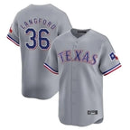 Kooe T.Rangers #36 Wyatt Langford Player Gray Home Limited Stitched Jerseys