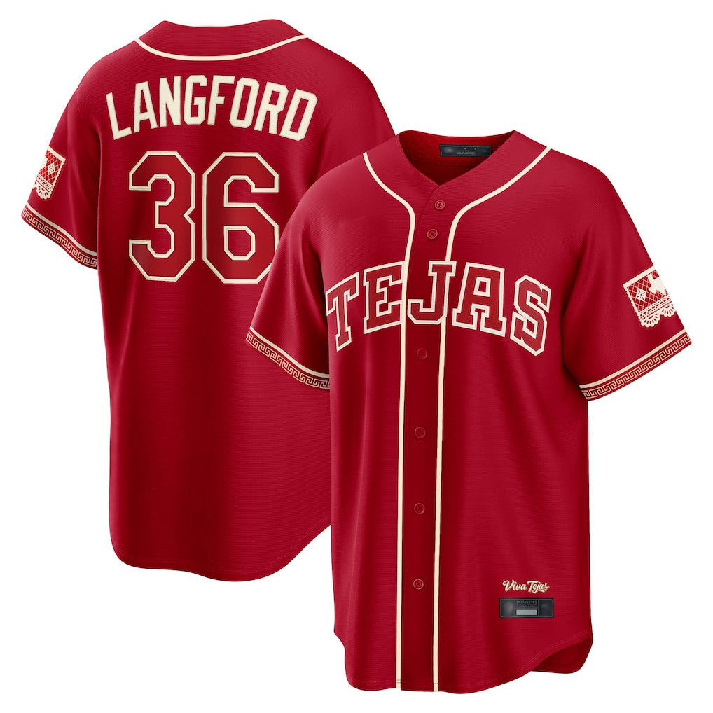 Kooe T.Rangers #36 Wyatt Langford Player Red 2026 City Connect Limited Stitched Jerseys