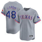 Kooe T.Rangers #48 Jacob deGrom Player Gray Home Limited Stitched Jerseys