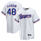 Kooe T.Rangers #48 Jacob deGrom Player White Home Limited Game Stitched Jerseys