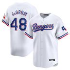 Kooe T.Rangers #48 Jacob deGrom Player White Home Limited Stitched Jerseys