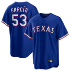 Kooe T.Rangers #53 Adolis Garcia Player Royal Home Limited Game Stitched Jerseys