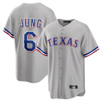 Kooe T.Rangers #6 Josh Jung Player Gray Limited Home Stitched Jerseys