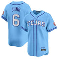 Kooe T.Rangers #6 Josh Jung Player Light Blue 2026 City Connect Limited Stitched Jerseys