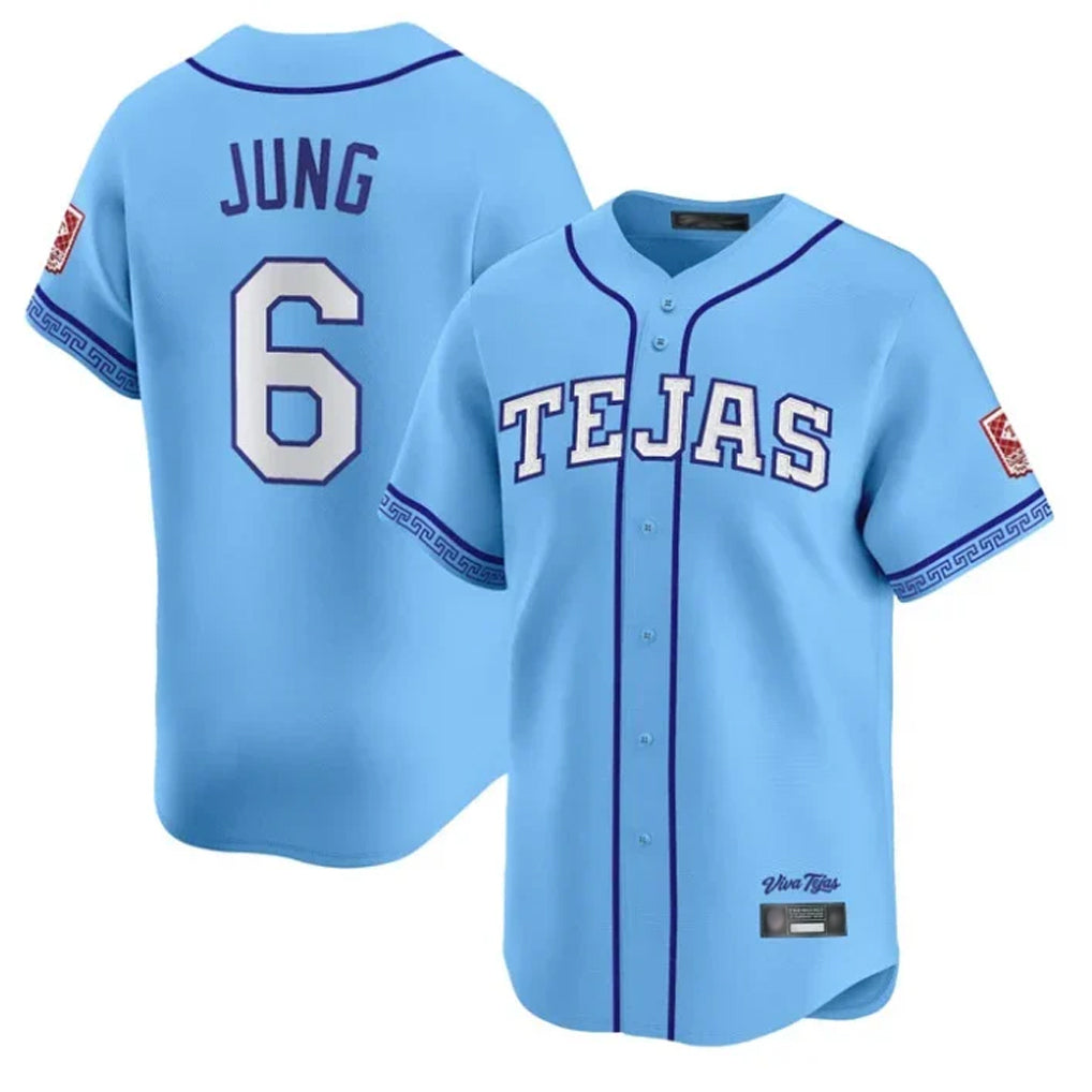 Kooe T.Rangers #6 Josh Jung Player Light Blue 2026 City Connect Limited Stitched Jerseys