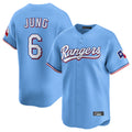 Kooe T.Rangers #6 Josh Jung Player Light Blue Limited Home Stitched Jerseys