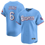 Kooe T.Rangers #6 Josh Jung Player Light Blue Limited Home Stitched Jerseys