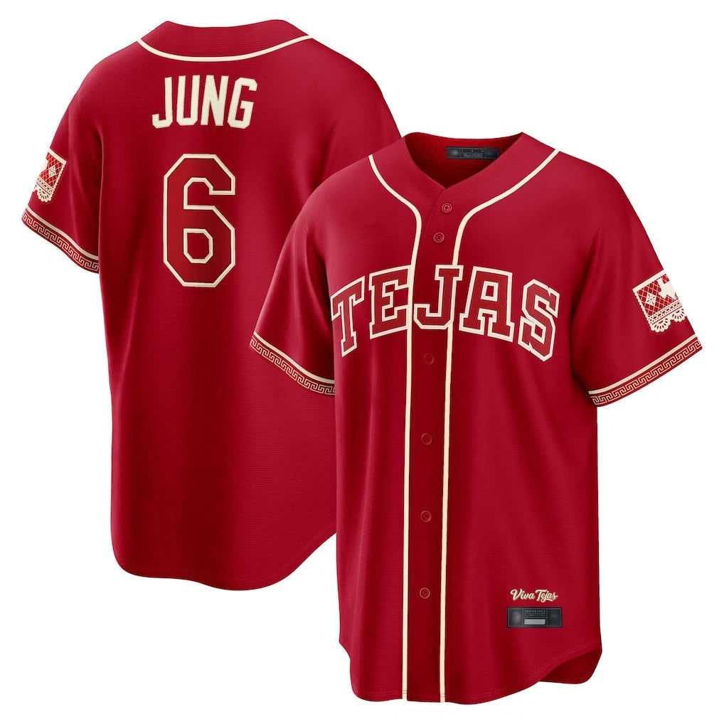 Kooe T.Rangers #6 Josh Jung Player Red 2026 City Connect Limited Stitched Jerseys