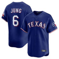 Kooe T.Rangers #6 Josh Jung Player Royal Home Limited Stitched Jerseys
