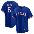 Kooe T.Rangers #6 Josh Jung Player Royal Limited Home Stitched Jerseys