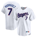 Kooe T.Rangers #7 Ivan Rodriguez Player White Home Limited Stitched Jerseys