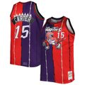 Kooe T.Raptors Mitchell & Ness Purple Red Big & Tall Hardwood Classics 1998-99 Split Swingman Jerseys