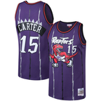 Kooe T.Raptors #15 Vince Carter Mitchell & Ness Purple 199899 Big & Tall Hardwood Classics Swingman Jerseys