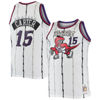 Kooe T.Raptors #15 Vince Carter Mitchell & Ness White 1998-99 Big & Tall Hardwood Classics Swingman Jerseys