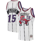 Kooe T.Raptors #15 Vince Carter Mitchell & Ness White 1998-99 Hardwood Classics Swingman Jerseys