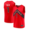Kooe T.Raptors #1 Gradey Dick Red Fast Break Player Jerseys - Icon Edition