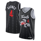 Kooe T.Raptors #4 Scottie Barnes Black 2025-26 Swingman Jerseys - City Edition