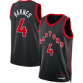 Kooe T.Raptors #4 Scottie Barnes Black Swingman Jerseys - Statement Edition